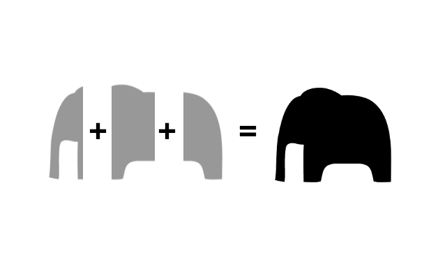 LaserChat — three partial views make a whole elephant
